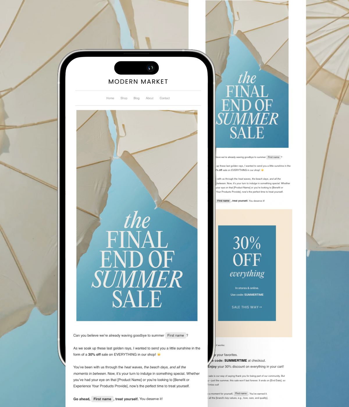 End-Of-Summer Sale Flodesk Template