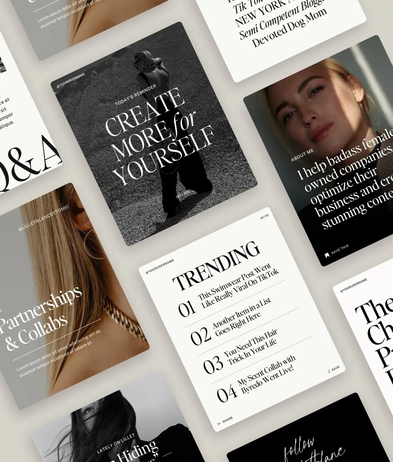 Lillet Blanc Social Media Canva Templates